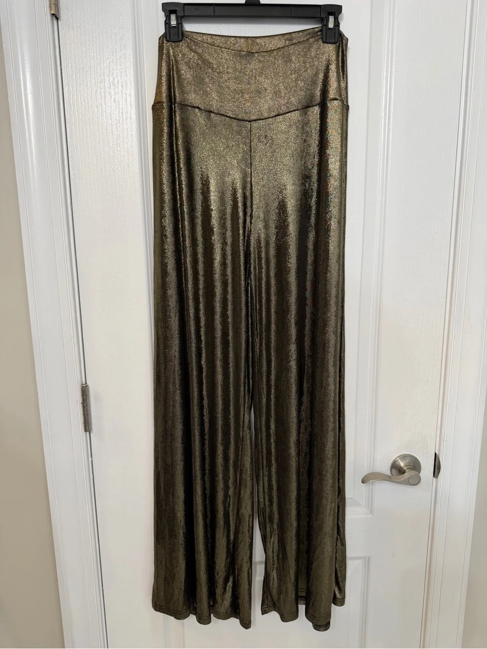Promesa Metallic Bronze Wide-Leg Pants